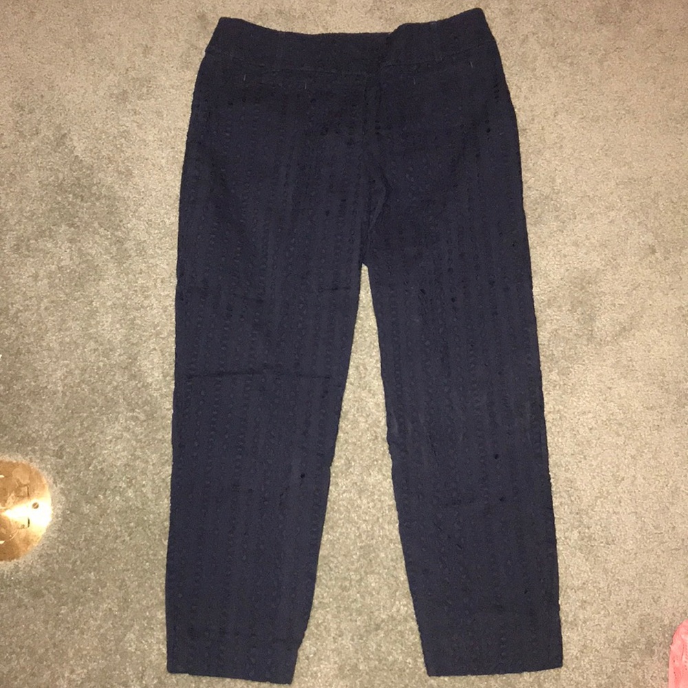 Navy blue capris